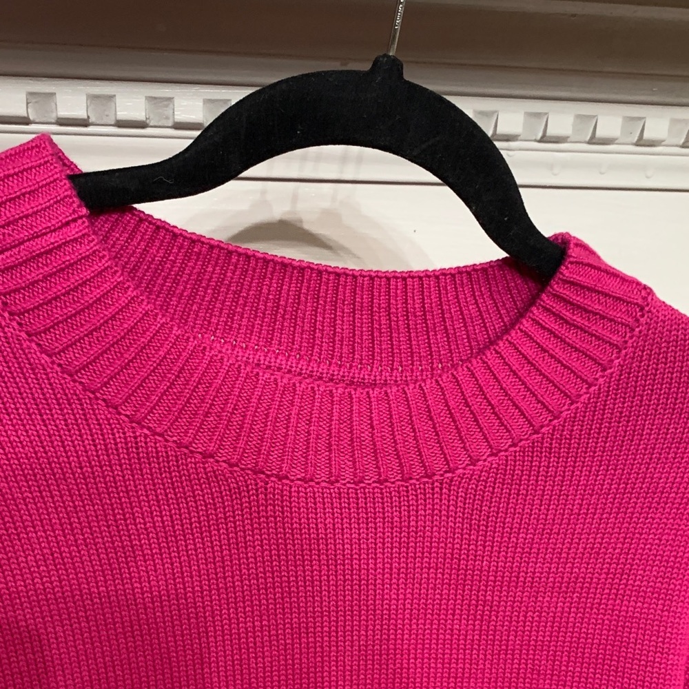 GAP Vibrant Fuchsia Crew Neck Sweater - Picture 4 of 8
